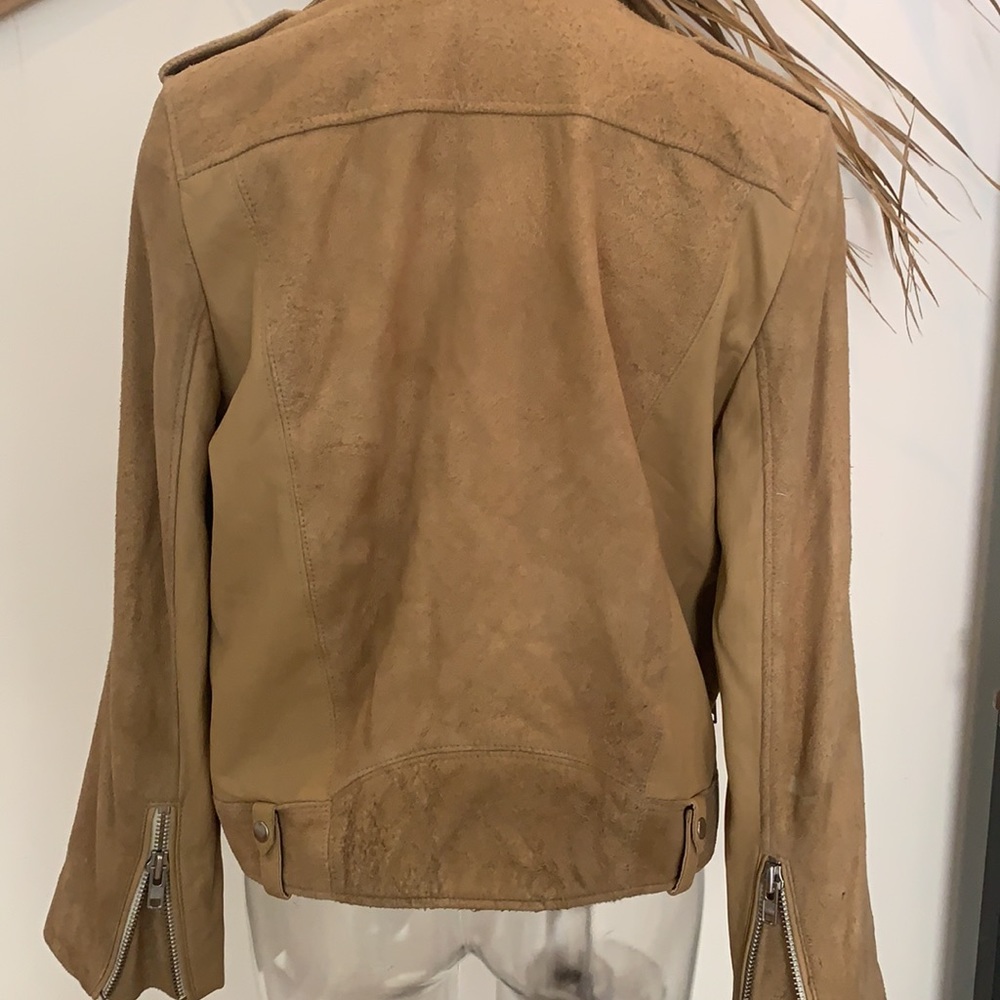Tan Leather Jacket - Picture 6 of 7